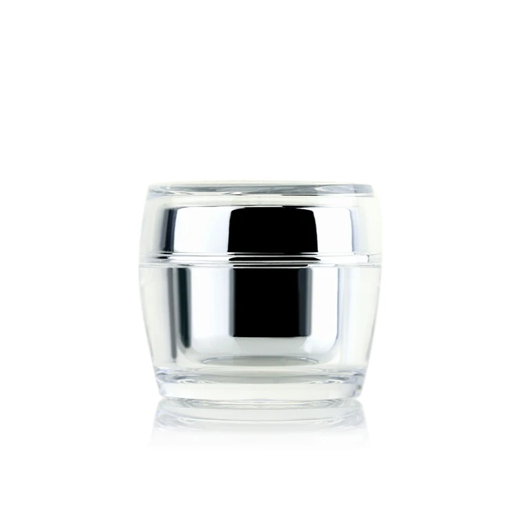 
2 oz Empty Unique Shape Fancy Design Acrylic Plastic Cosmetic Face Cream Jar oval cream jar 60g WXM 