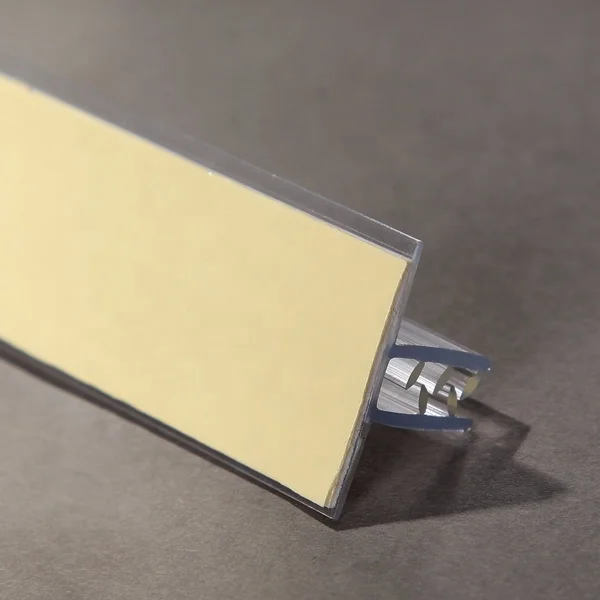 Meethope retail store display supermarket plastic T Stand flip up hinged self adhesive label holder