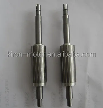 Tubular motor rotor with shaft