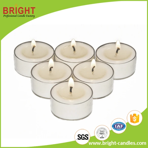 Clear Plastic Cup Tealight Candles