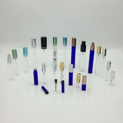 vial small glass bottle aluminum mist spray bottle 1ml 2ml 3ml 5ml 8ml 10ml 12ml 15ml 18ml 20ml 25ml perfume pen spray bottles