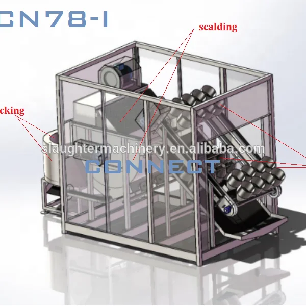 2019 Cheapest price hot sales super compact small scale poultry processing equipments for slaugherhouse machine 200BPH 300BPH