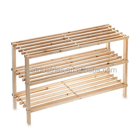Solid Wood Shoe Rack