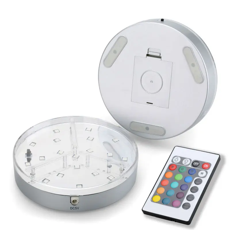 Mirror design surface High Quality Remote Controlled Led Light Base For electric hookah narghile shisha