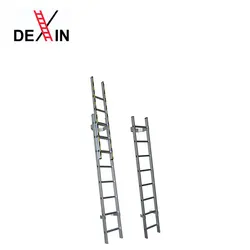 DX-4604 Aluminum Single Straight Stick Step Manhole Ladder Man-hole Foldable Step Ladder Safety Aluminum Telescopic Ladder