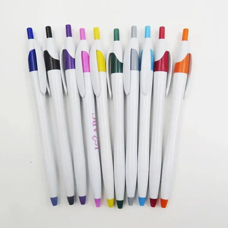 Hot selling cheap price low moq Javelin ballpoint pen with custom logo promotional School supplies plastic ballpoint pen
