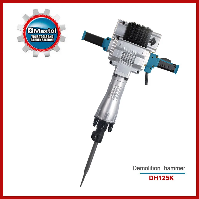 DH125K 23KG 2100W power demolition hammer breaker with 85J impact energy