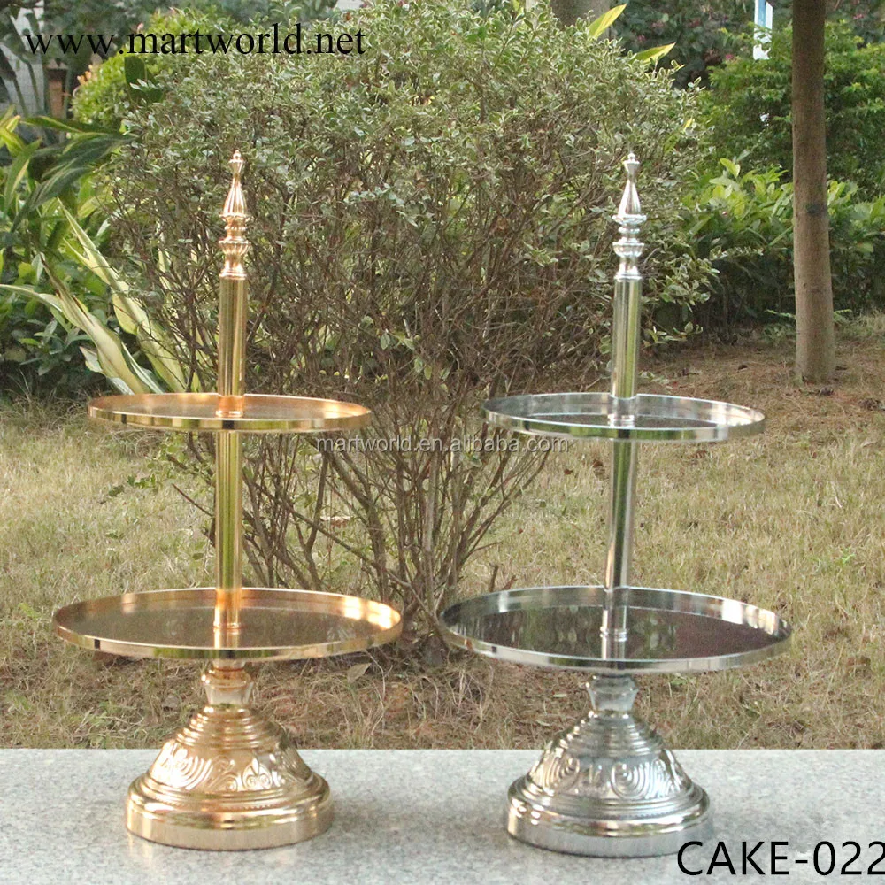 metal 3-tier gold cup cake dessert stand set for wedding cake table pedestal decoration birthday party shower candy bar(cake-022