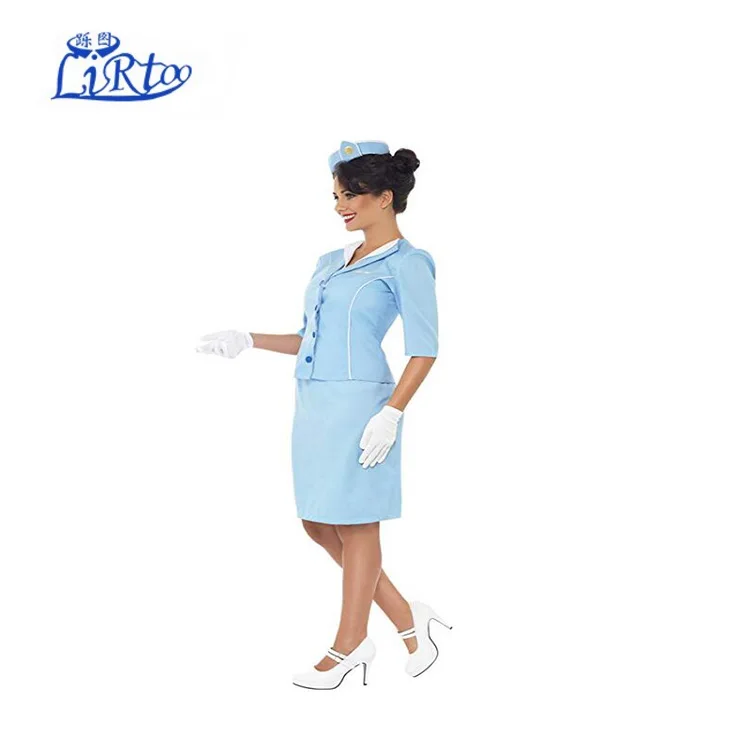 
Custom Women Pilot Skirt Airline Stewardess Uniform 