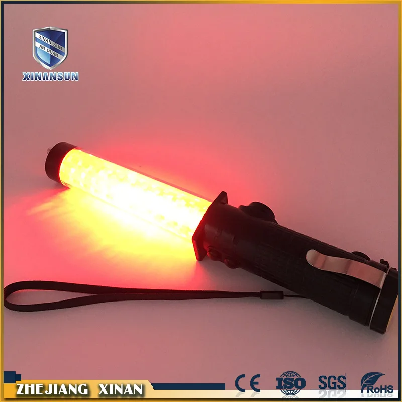police electric rechargeable traffic shock baton led light wand