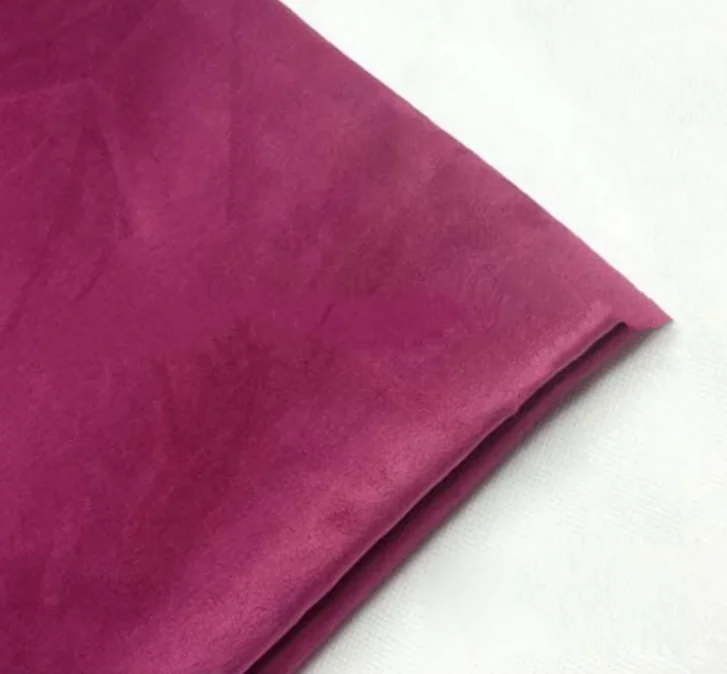 Glossy jacket fabric mens suede jacket fabric synthetic suede fabric