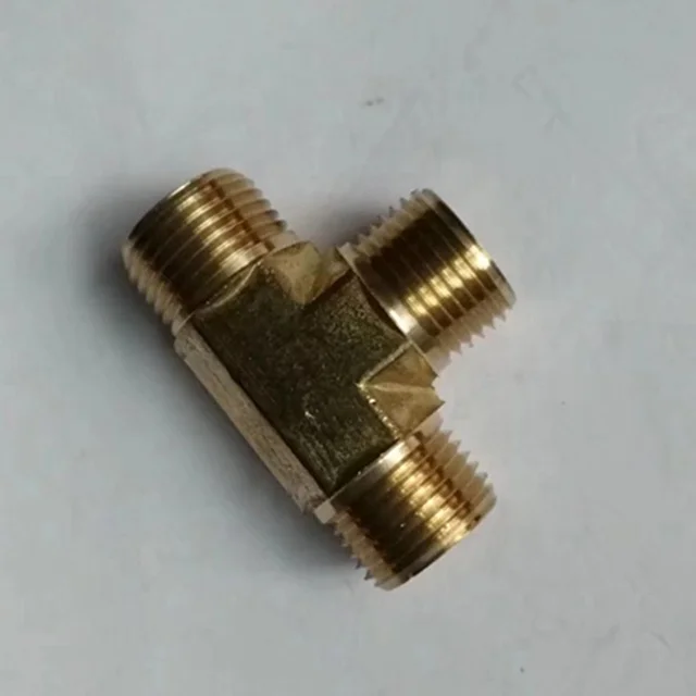 U.S. Standard Brass Gas Pipe Fittings Forged Brass Tube Connector and Tees with Head Model Number