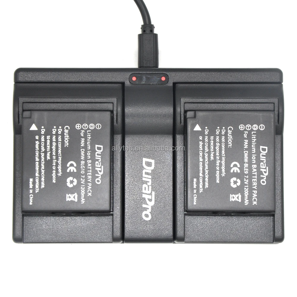  USB Двухканальное зарядное устройство для цифрового фотоаппарата Panasonic DMW-BLE9 DMW-BLG10