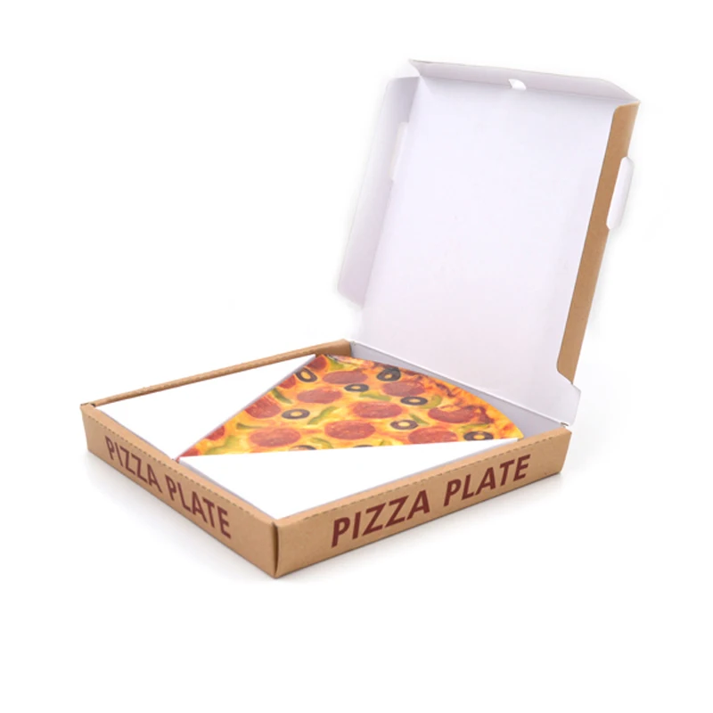 Hot selling 100% melamine pizza slice plate creative plate