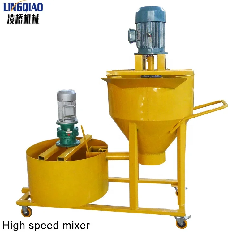 Construction Concrete Grout Electric Mortar High Speed Mixer