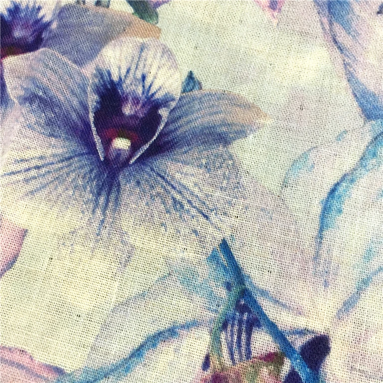 Low MOQ factory direct high quality digital printed cotton lilan fabric