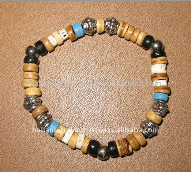 
Высококачественный модный стильный кокосовый эластичный браслет с бусинами 