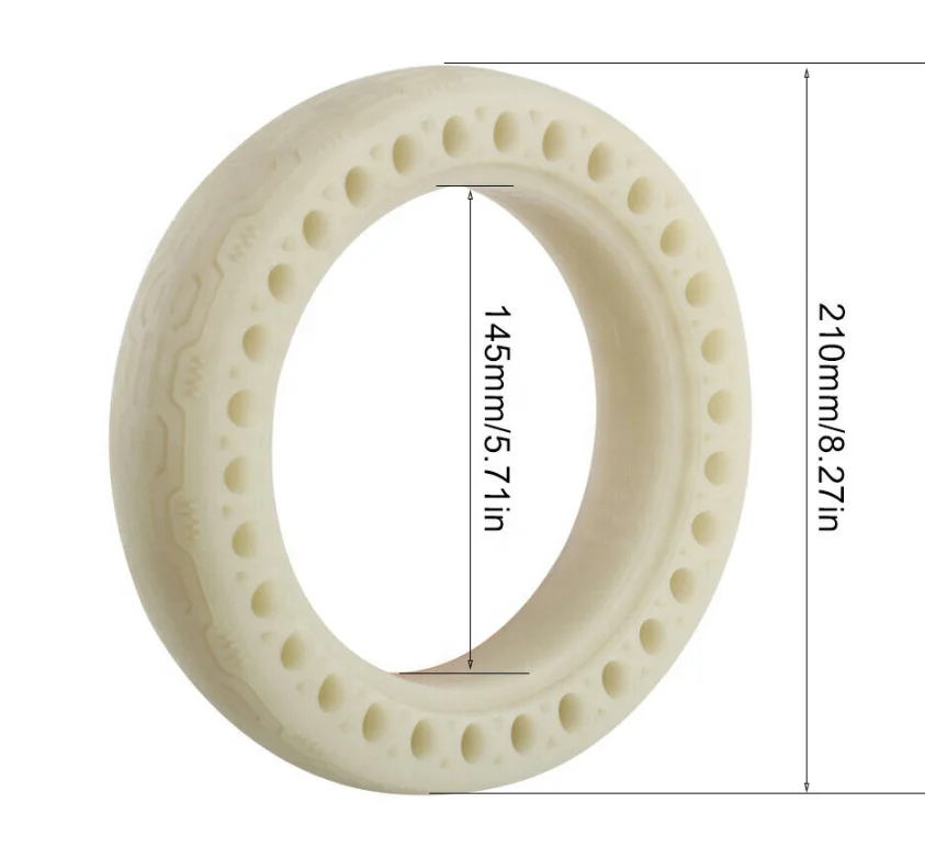 8.5inch 8 1/2x2 Fluorescent Pattern Solid Tire For Mijia M365 Electric Scooter