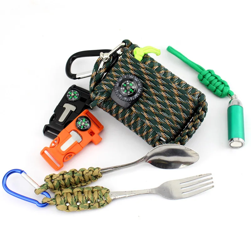 China Factory Wholesale Price Camping Climbing Mountain Emergency Survival Tools Kit Outdoor Activities First Aid Kit 29