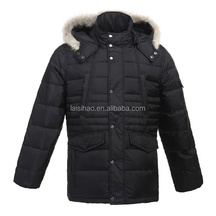 
Russia winter black mens down jacket export from china 