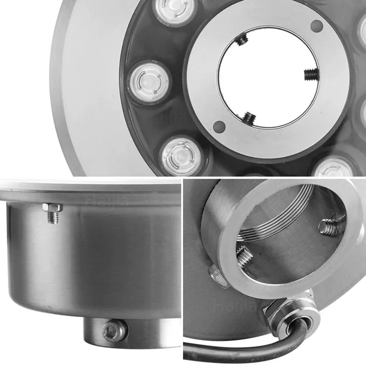 high quality stainless steel frame 9W DMX control LED color changing water dance light fountain