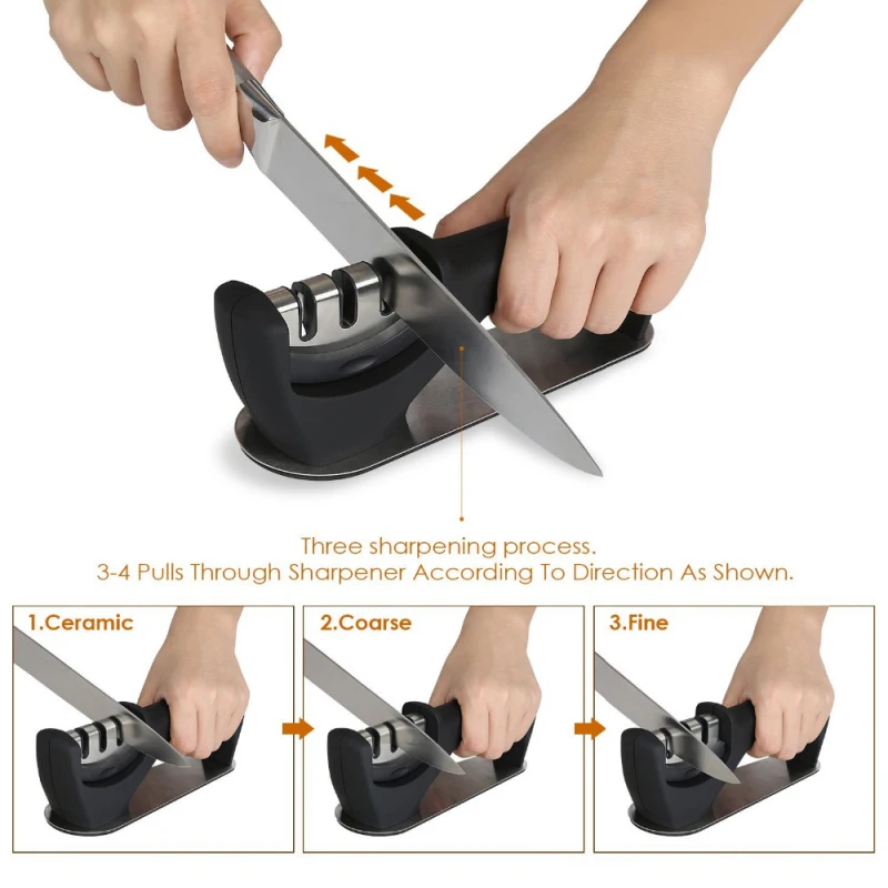 Набор кухонных ножей для заточки ножей керамических ножей 3 этапа кухонный гаджет