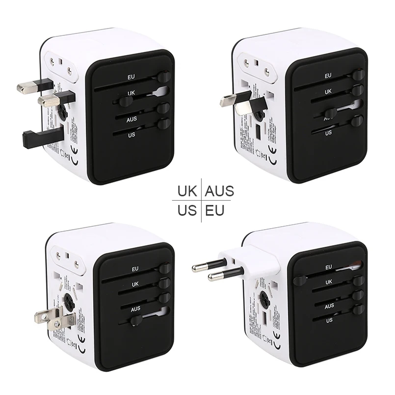 Business travelling world C type USB travel adaptors with case UK,USA,EU,AUS type c travel adapters
