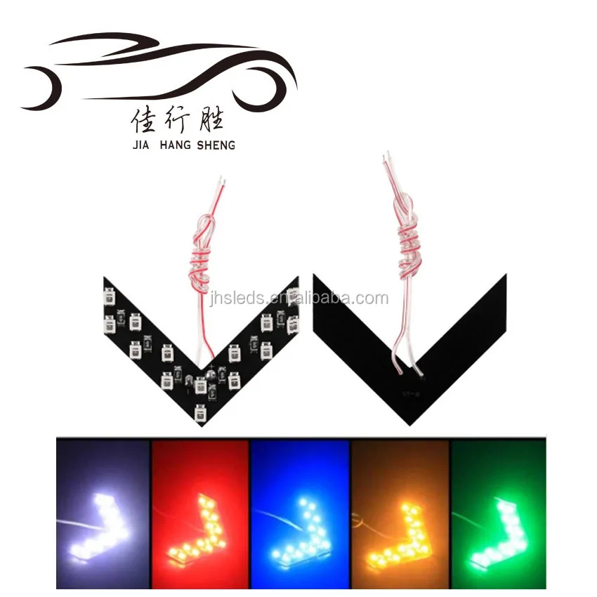 Стайлинг автомобиля 14SMD светодиодная стрелка световая панель автомобильное боковое зеркало сигнал поворота Автомобильное зеркало заднего вида Световой индикатор