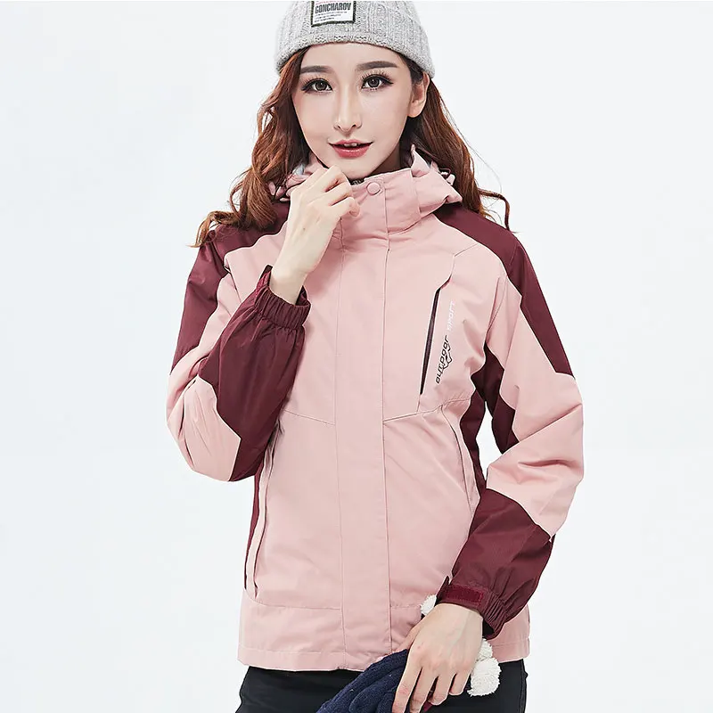 
Custom Women Outdoor Hiking Jackets Waterproof Windbreaker Ski Jackets Women Breathable 