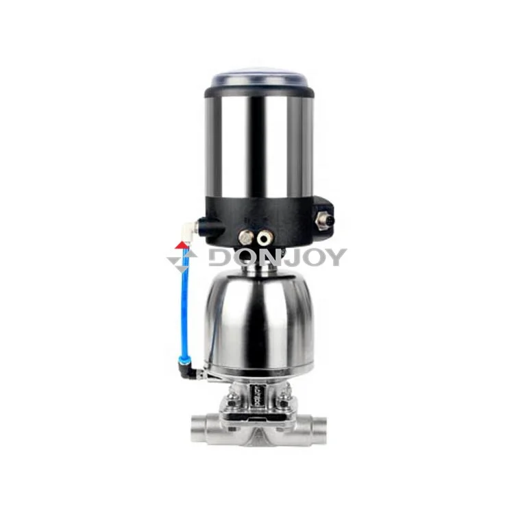 Top selling Air Operated Sanitary Diaphragm Valves Pneumatic Stainless Steel Manufacture