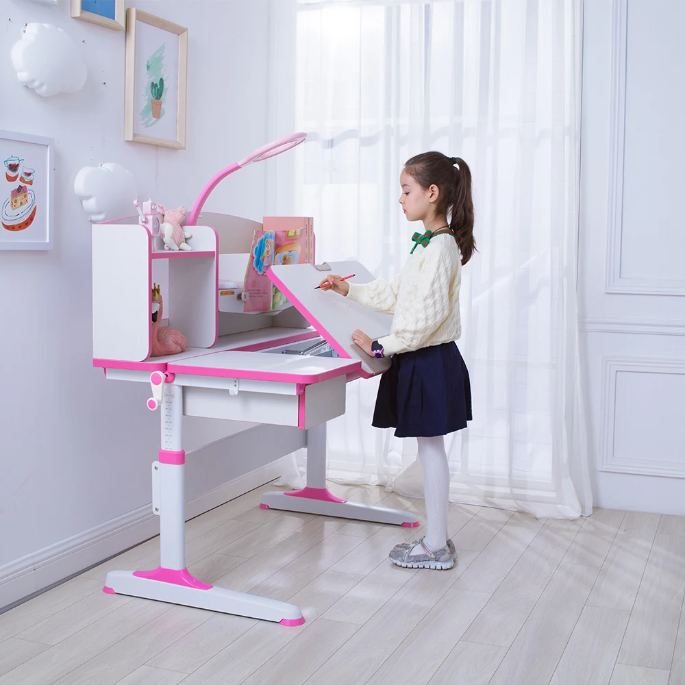 
Custom Children Study Table Chair Set Girl Study Table 