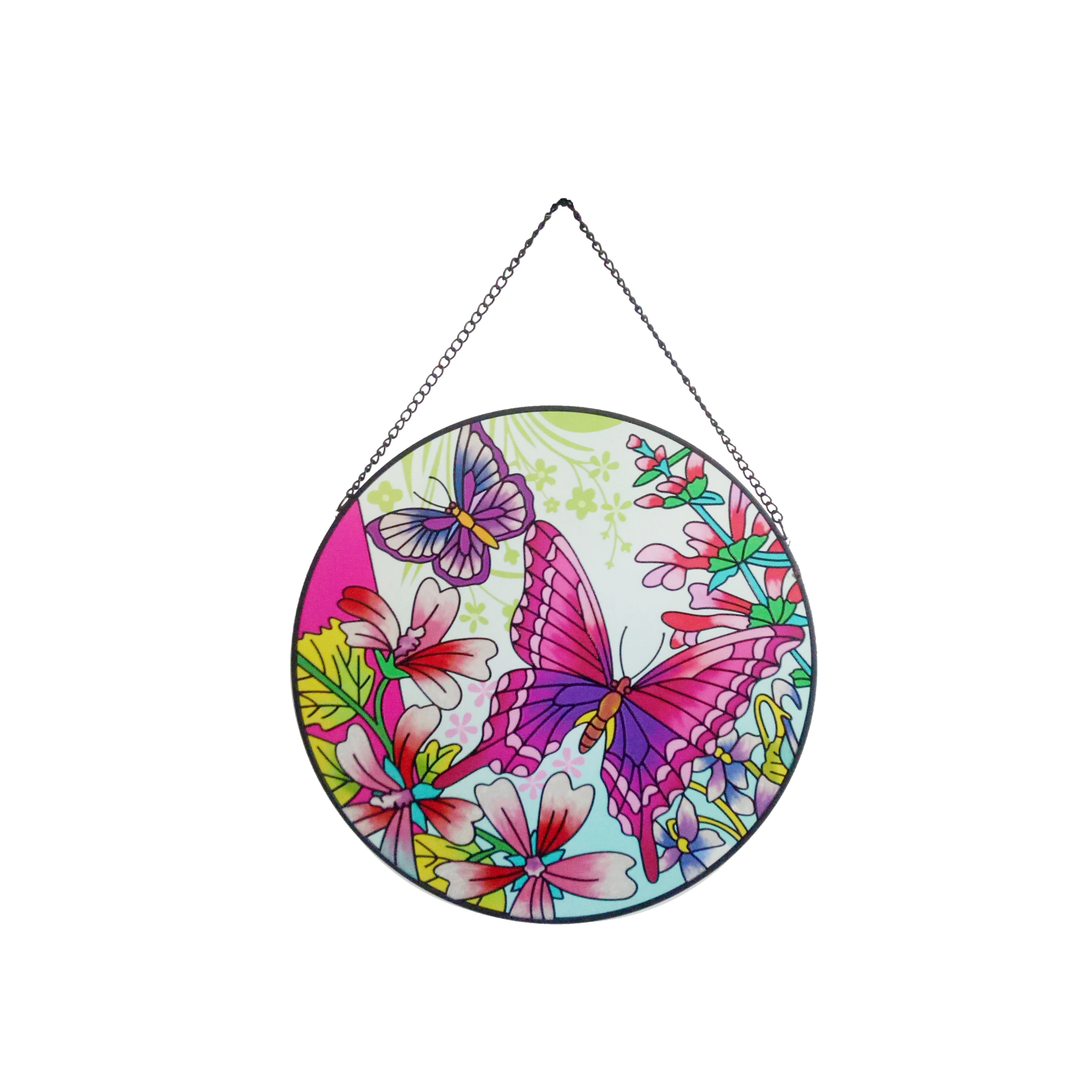 butterfly glass window art decoration crystal glass hanging suncatcher