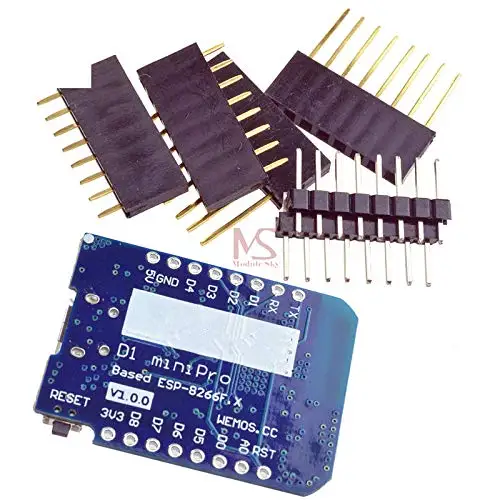 WEMOS D1 Mini Pro 16M Bytes External Antenna Connector NodeMCU ESP8266  WiFi IOT Development Board with Pins