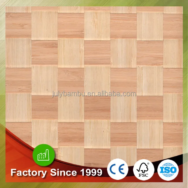 Bamboo braided veneer carbonized natural