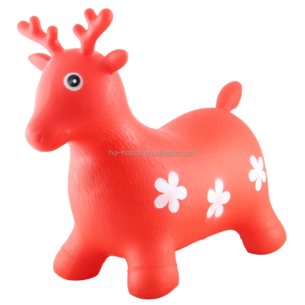 Deer bouncy hopper farm animal inflatable ride-on toy