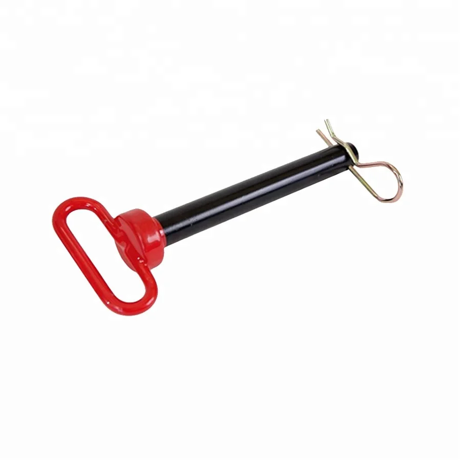 Professional manufacture tractor red head hitch pin with clip pin