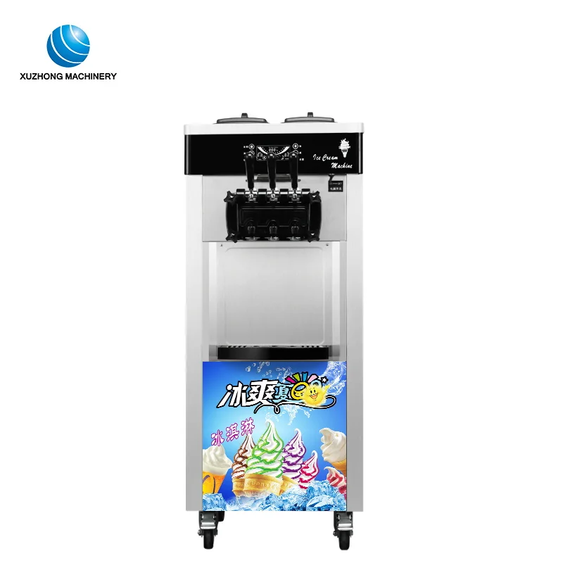 
portable mobile self service ice cream machine with multiple colors choice 