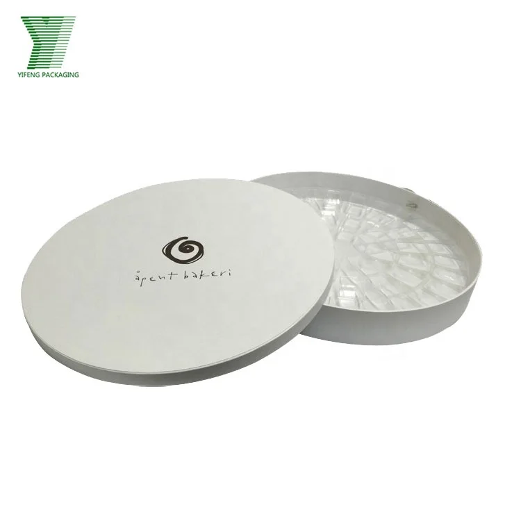 Wholesale Custom Fresh Flower Round Box Bouquet Decorative Cardboard Food Grade Luxury Paper Larger Round Macaron Gift Box