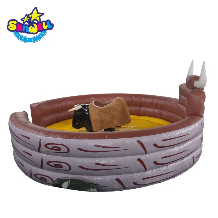 Парк развлечений, надувные механические игрушки для езды на быках, детская Езда на быках на продажу, сумасшедшая Механическая езда на быке