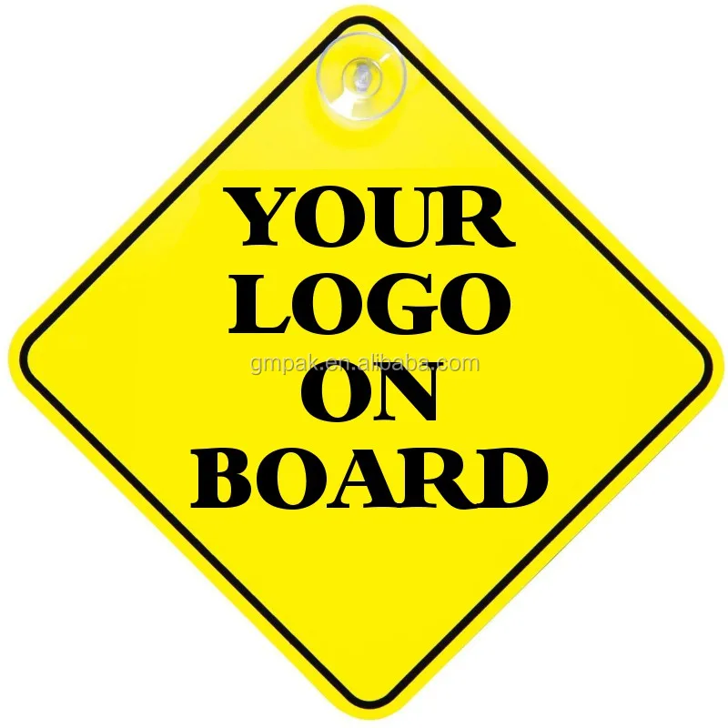 
 Детский Знак на борту автомобиля с присоской  