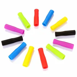 Colorful Silicone Stainless Steel Straws With Silicone Tips