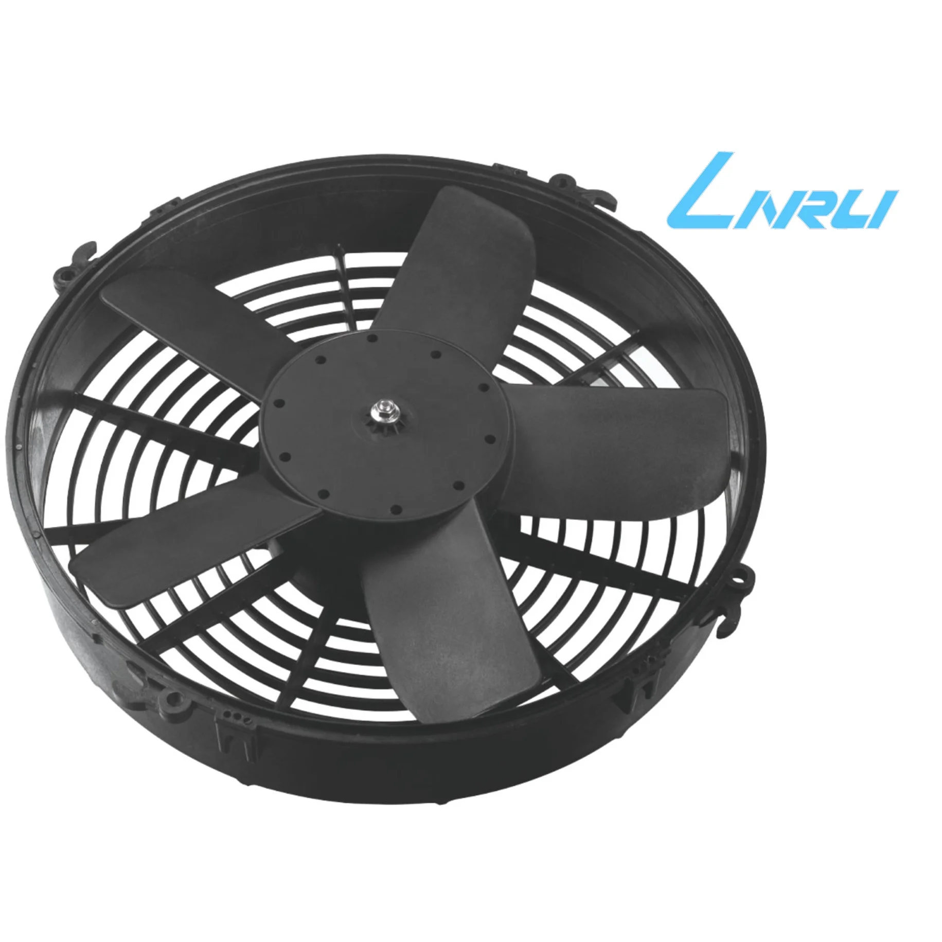 Linrui  New design bus/truck air condition condenser fan LNF261-9 24v dc brush wind suction radiator fan for cooling fan system