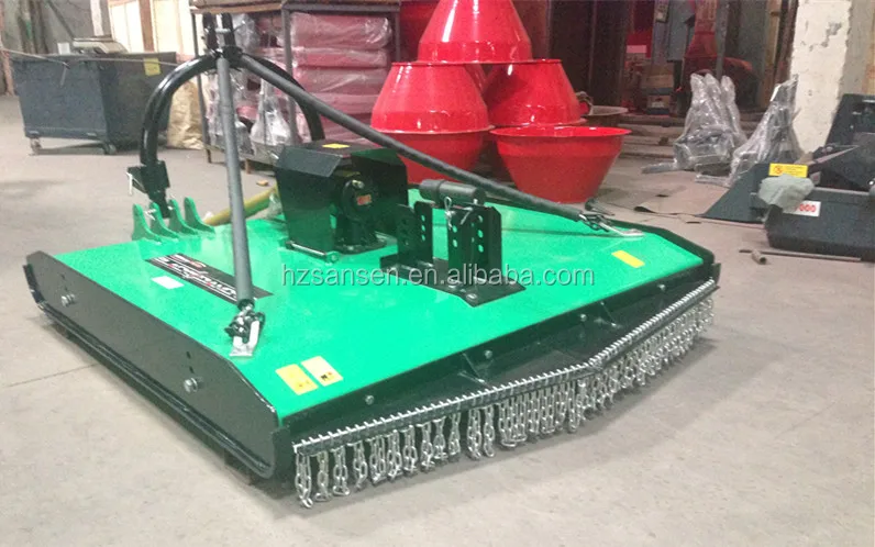 Tractor 3point rotary slasher mower, tractor pto lawn mower with wheel assembly for Australia market