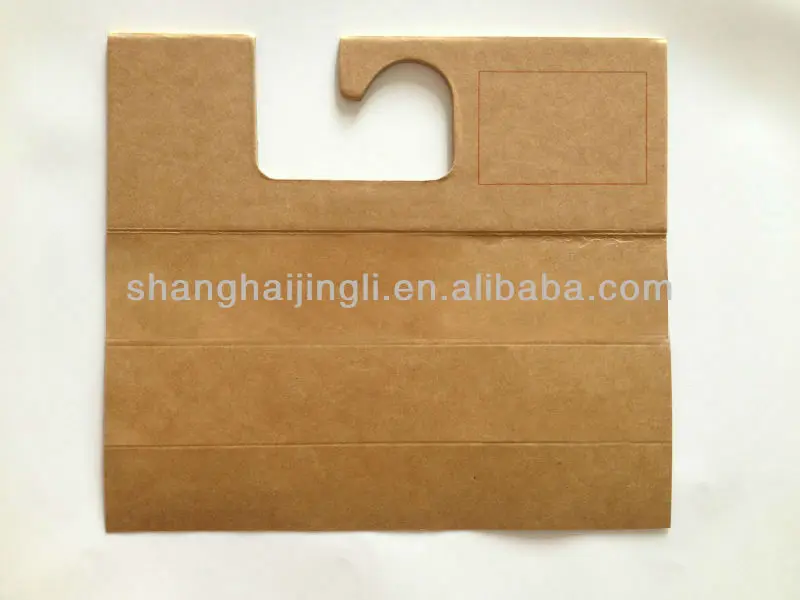 Recycled paper hanger for fabric/cloth