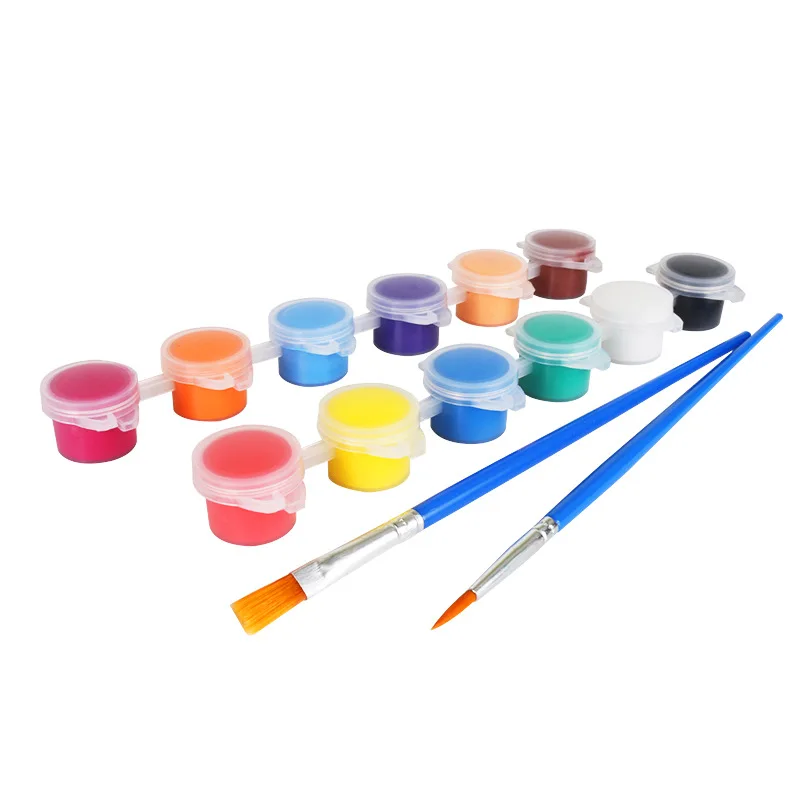 High Quality Non-toxic Kids Drawing 5ml Acrylic Paints 12 Color Set