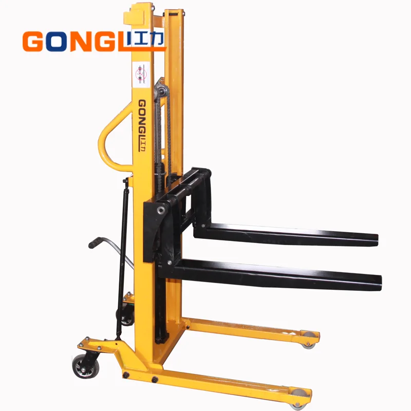 
500Kg Forklift 650*1150mm Hydraulic Hand Operated Forklifts 