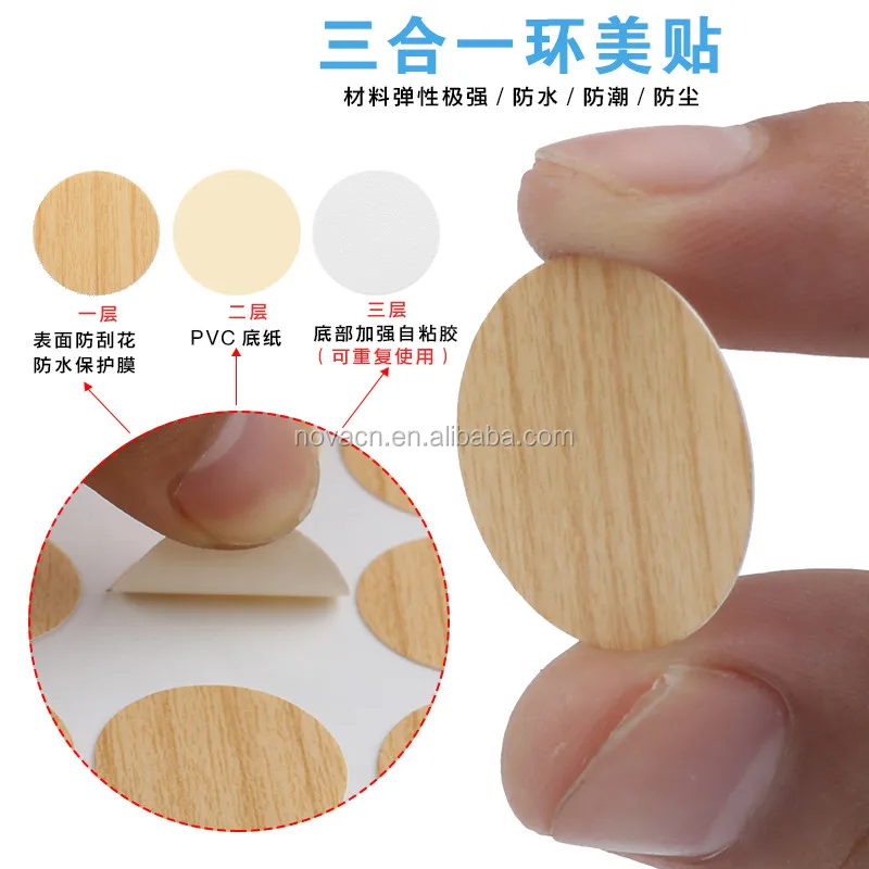 furniture accessories adhesive plastic screw cover /screw hole covers