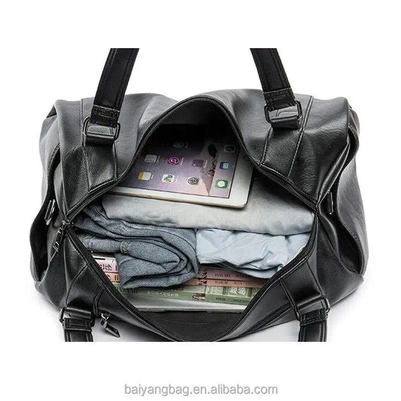 Винтажные большие мужские дорожные сумки, кожаные сумки, вещевые сумки, багаж