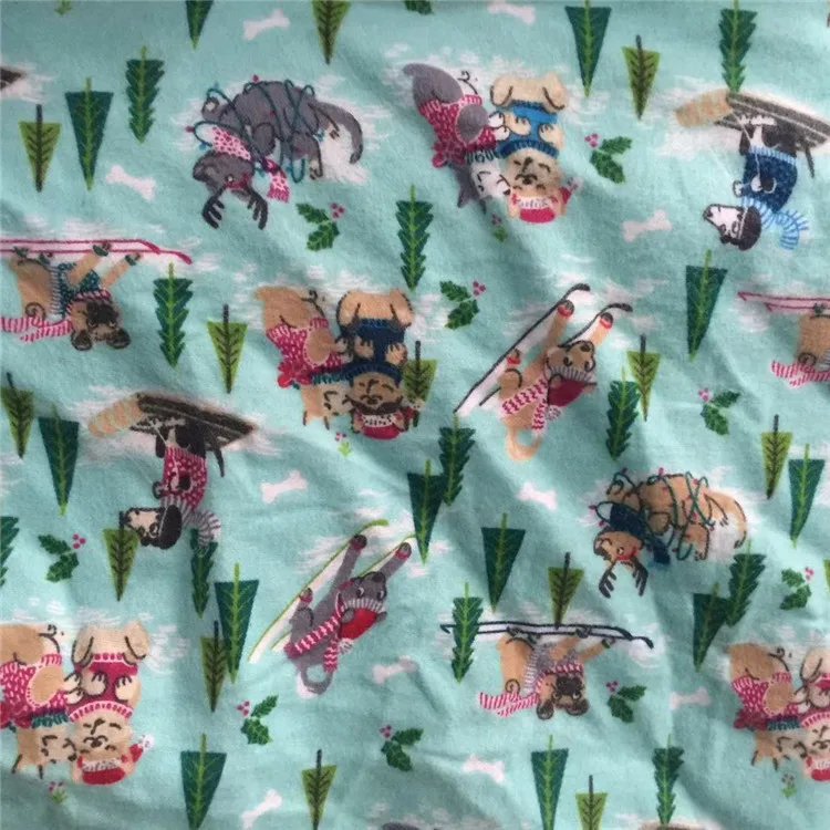 flannel fabric para navidad telas para pijamas /sabanas franela cotton flannel fabric terry fabric