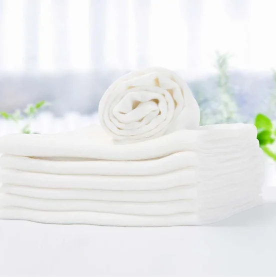 White Gauze Bulk Cloth Diaper Washable Cloth Diaper For Newborn Baby